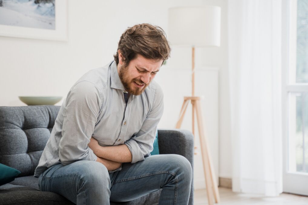 A man has symptoms of prostatitis